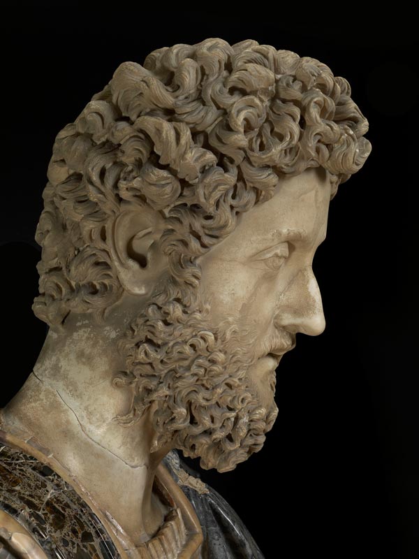 A portrait head of the Emperor Commodus (161-192 AD)