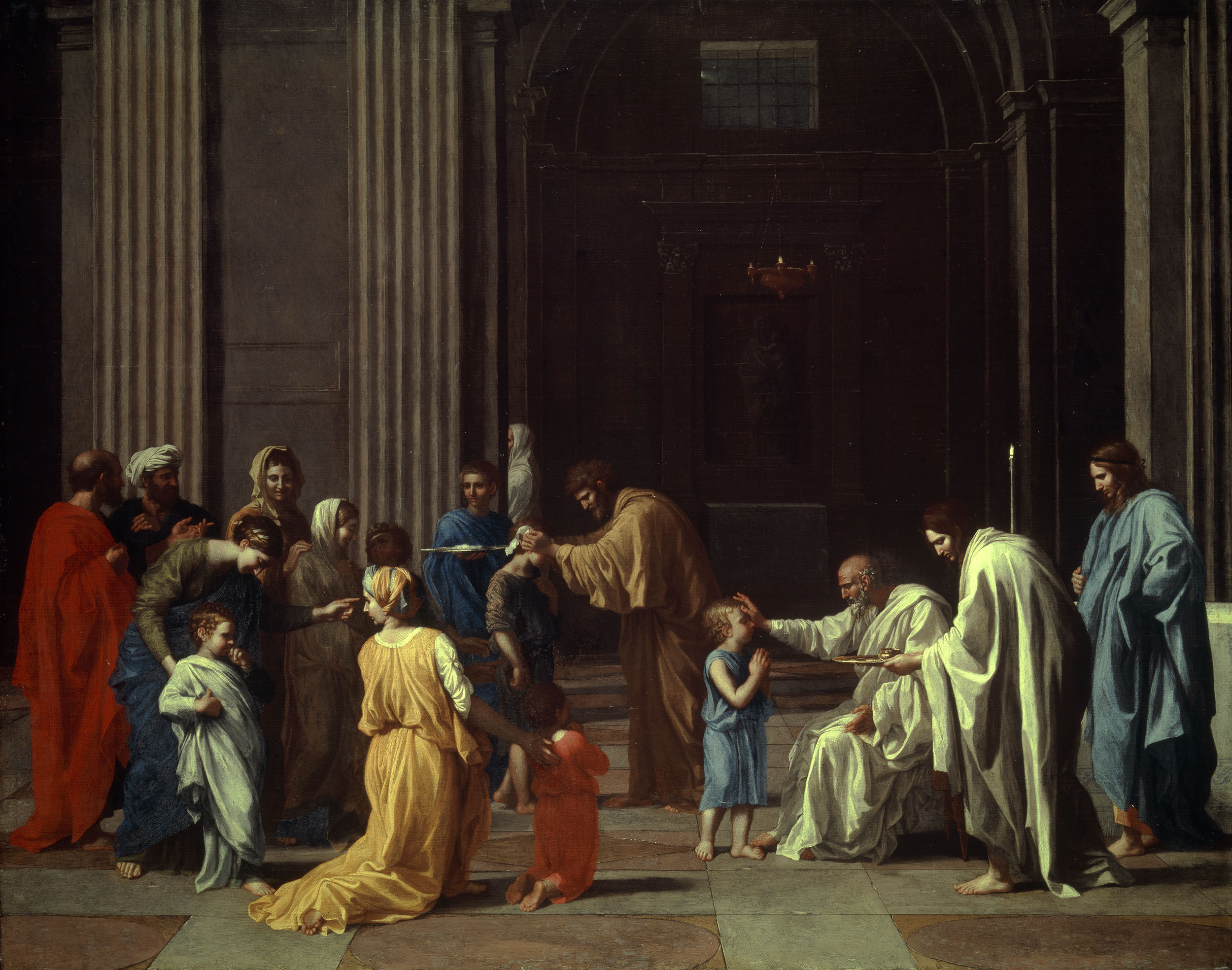 Nicolas Poussin (1594-1655), Confirmation, c.1637-40, oil on canvas 95.5 x 121 cms